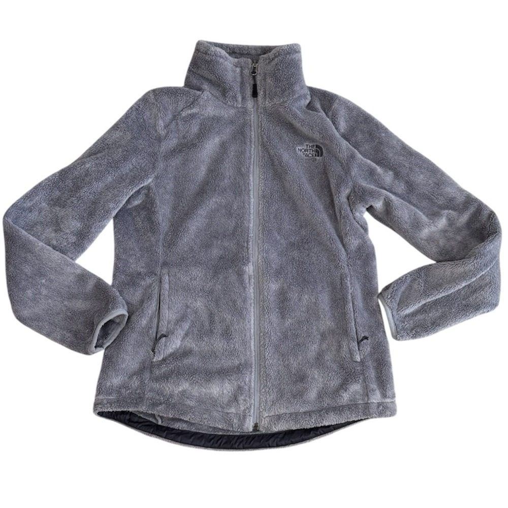 The North Face Full Zip Fleece Oso Osito Jacket Size Small Gray✨